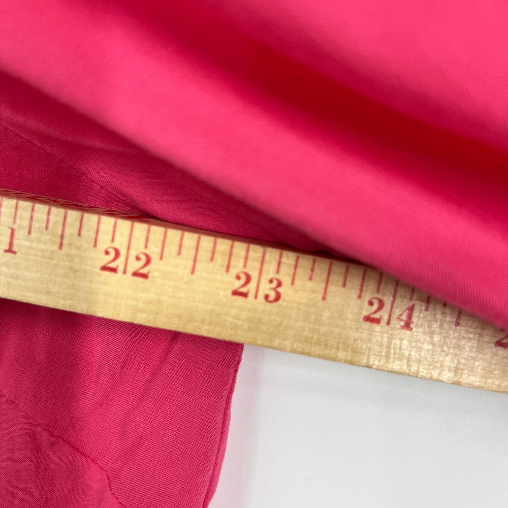Maurices Womens Hot Pink Roll Tab Sleeve Utility Button Down Shirt Large - Picture 7 of 8